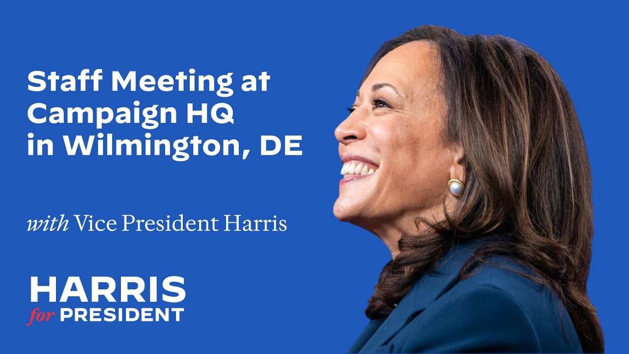 Staff Meeting at Campaign HQ in Wilmington, DE | Harris 2024