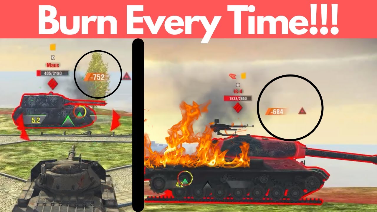 How To BURN ALL Heavy Tanks EVERY SHOT! WOT Blitz Guide