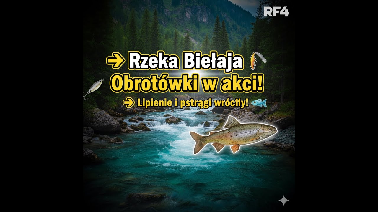 🎣Russian Fishing 4 &ndash;  Rzeka Biełaja - Czy coś tu bierze?🎣 Obrot&oacute;wki, lipienie i pstrągi🔥🐟 #rf4