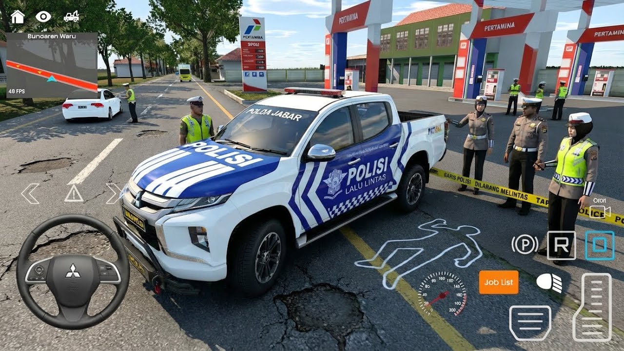 Simulator Mobil Polisi Patroli Pengamanan Nataru