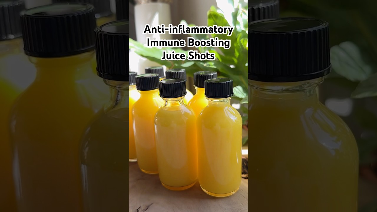 Anti-inflammatory Juice Shots #healthyliving #juice #coldandflu