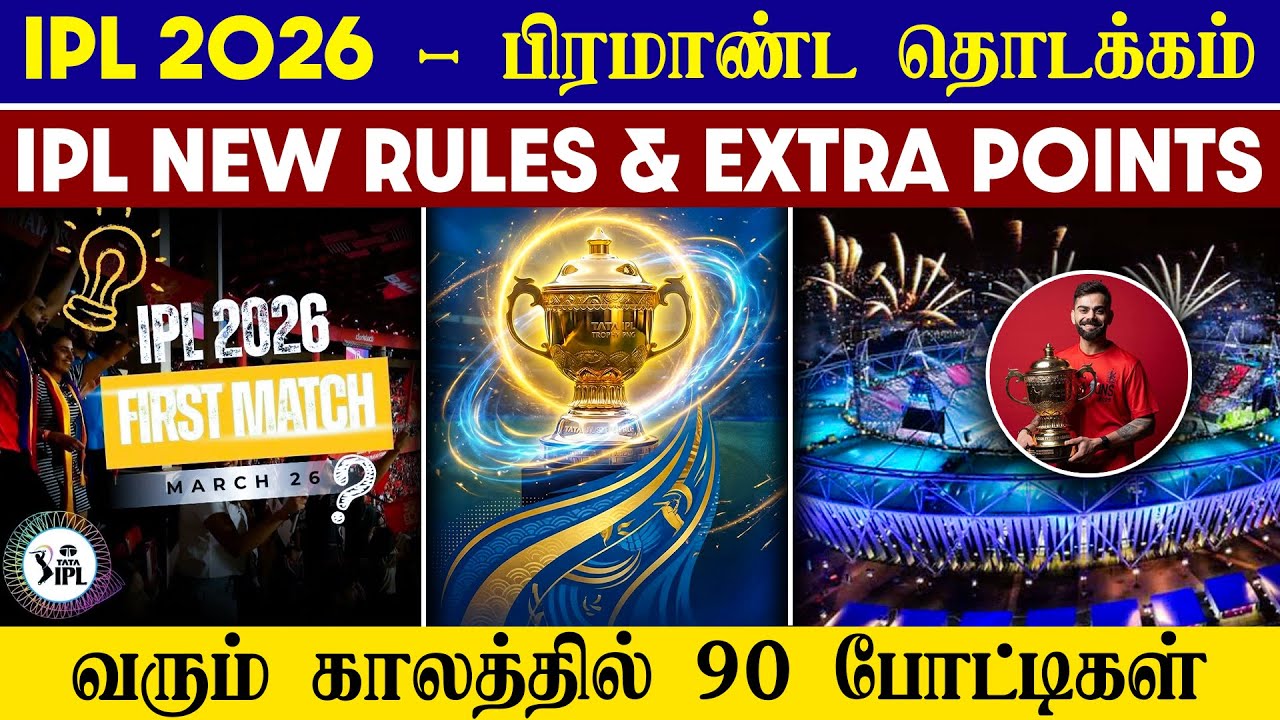 🔴LIVE : IPL 2026 Grand Opening🤩| New Rules & Extra Points😱| CRICTIME |