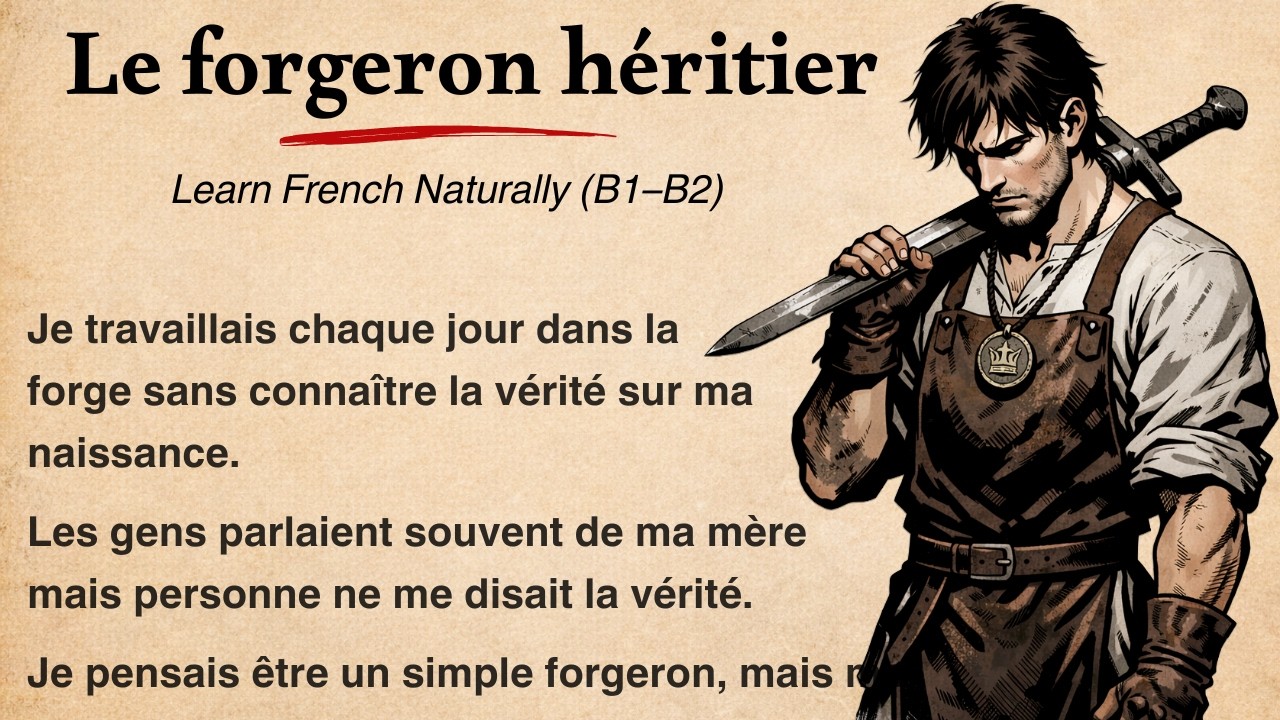 Understand French Naturally | The Blacksmith Who Was the King’s Hidden Son (B1–B2 Story)