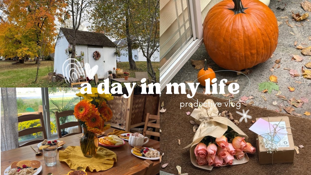 Cozy autumn 🍂 day with 5 children 🍄 Aesthetic healthy breakfast & daily routine | Slow living