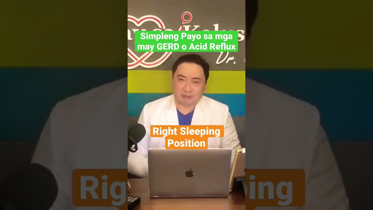 Right Sleeping Position sa may GERD ay LEFT!!!
