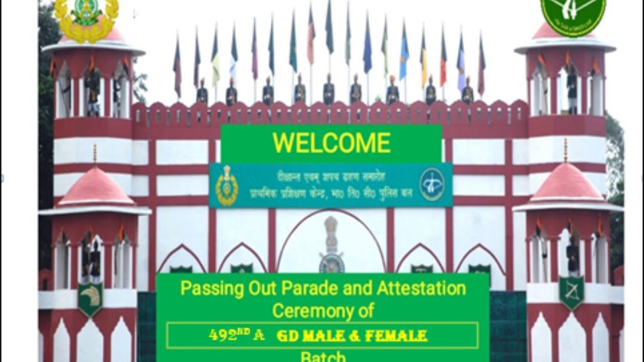PASSING OUT PARADE AND ATTESTATION CEREMONY OF 492nd (A) CONSTABLE GD BATCH MALE/FEMALE AT BTC, ITBP