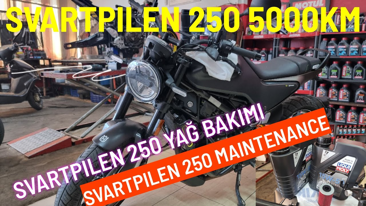 Husqvarna Svartpilen 250 5000km Yağ Bakımı | Svartpilen 250 Oil Maintenance