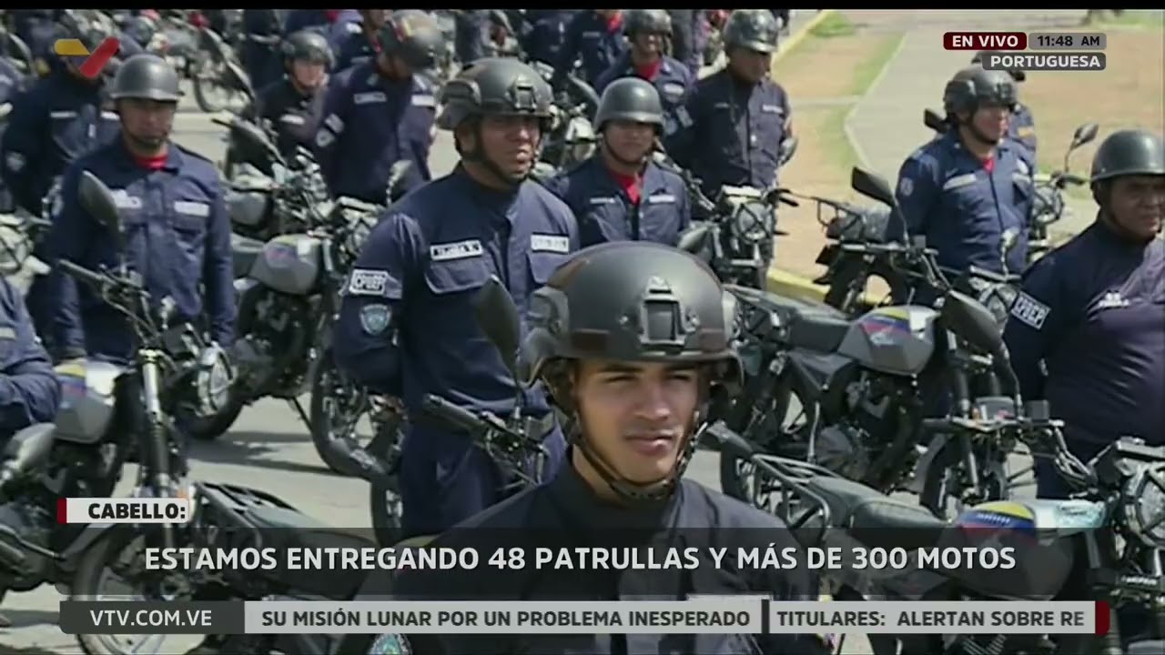 Diosdado Cabello en equipamiento de cuadrantes de paz en el estado Portuguesa
