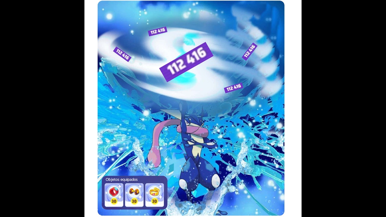 Llegando a más de 100,000 de daño con greninja