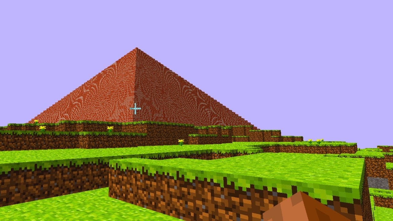 Исследование удалённой кирпичной пирамиды из Minecraft.