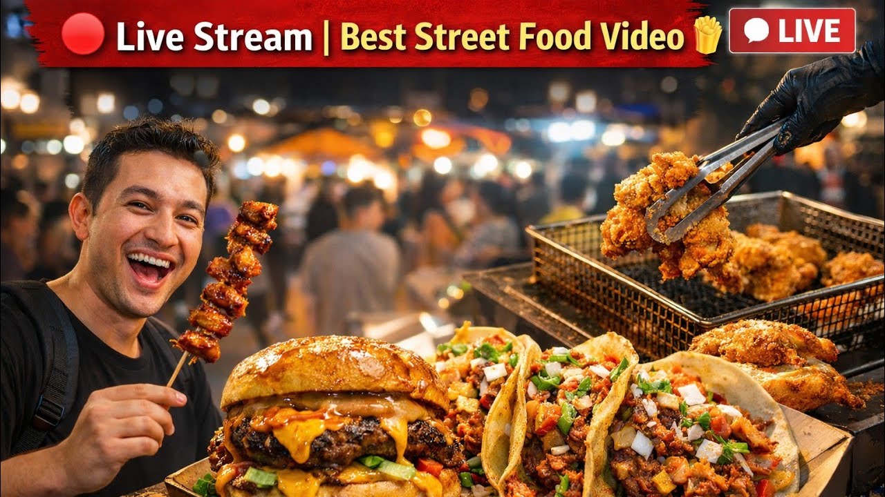 🔴 Best Street Food 🤤 | Live
