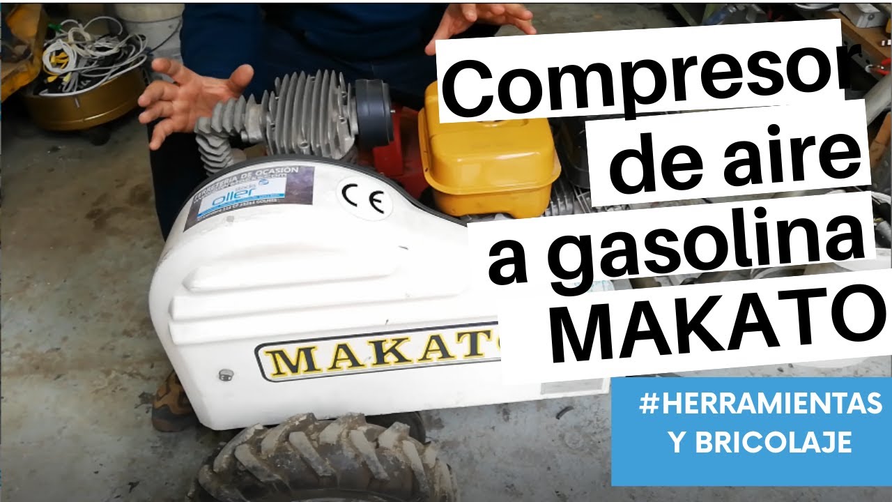 ¿Cómo arreglar un compresor de aire MAKATO a gasolina?