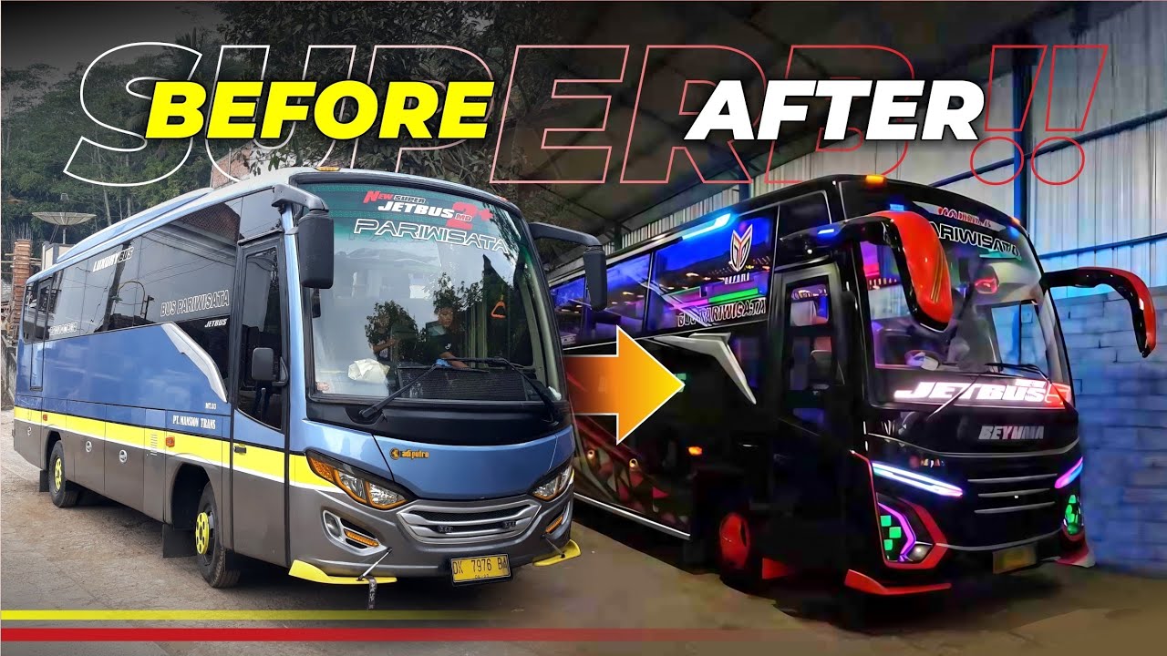 DISULAP JADI GANTENG !! INI DIA PROSES ROMBAK JETBUS 5 MEDIUM BEYUMA TRANS