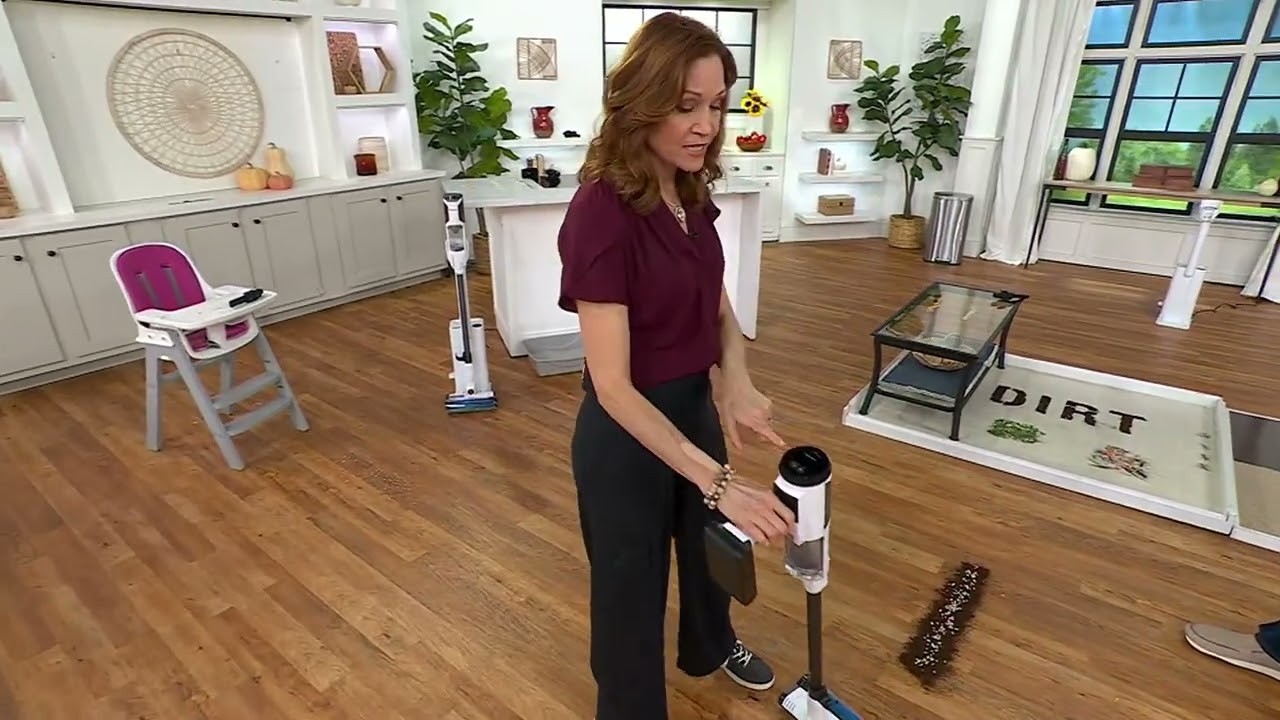 Shark Detect Clean and Empty Cordless Vacuum with Auto Empty Base and Tools on QVC