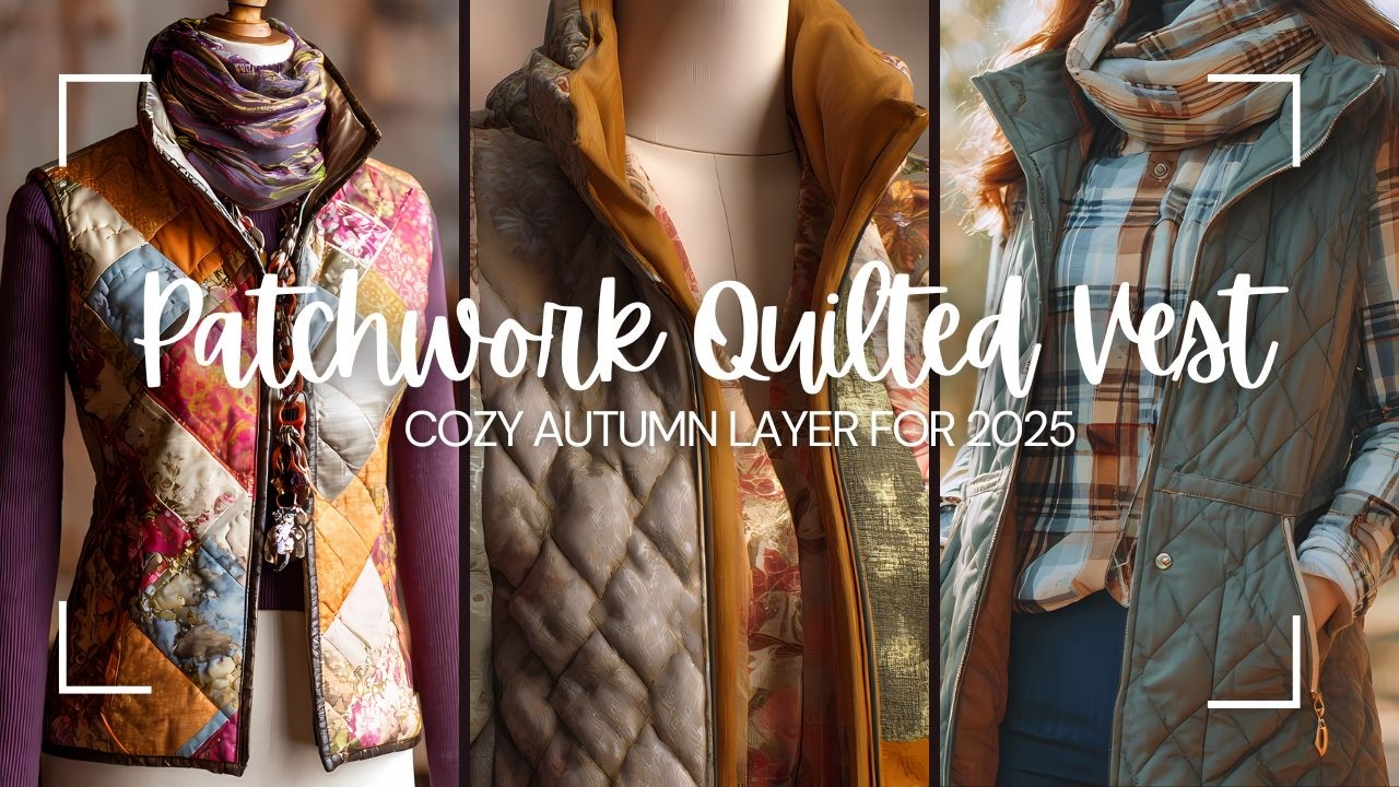 Patchwork Quilted Vest: Cozy Autumn Layer for 2025