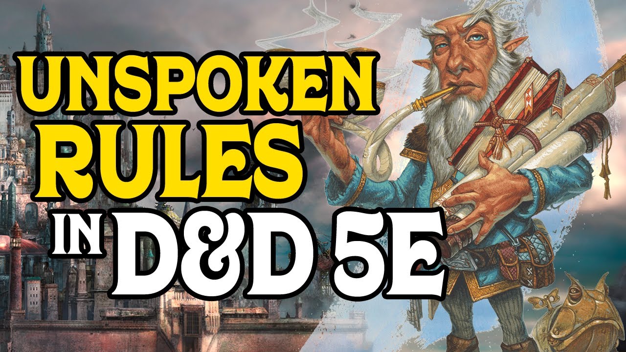 Негласные правила в D&D 5e