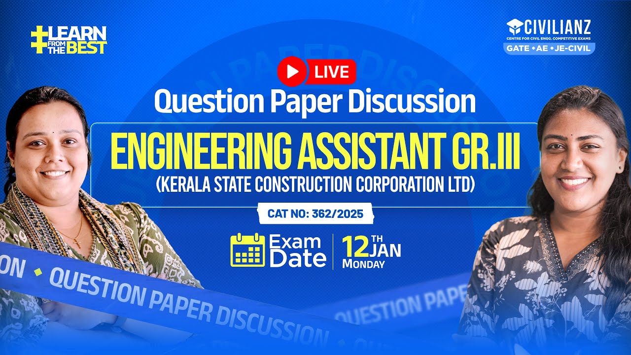 Engineering Assistant Gr.3 KSCCL Question Paper Discussion Kerala PSC 362/2025 Answer Key & Analysis