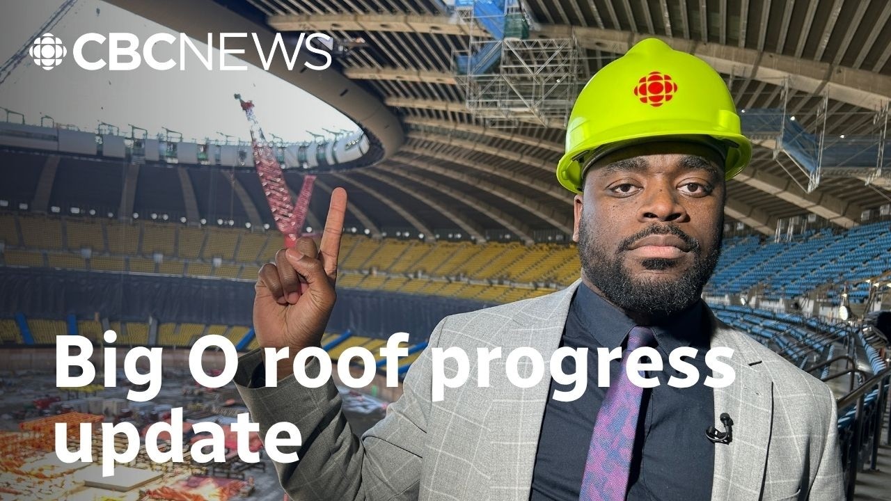 See how the Olympic Stadium&rsquo;s roof replacement is coming along halfway through project