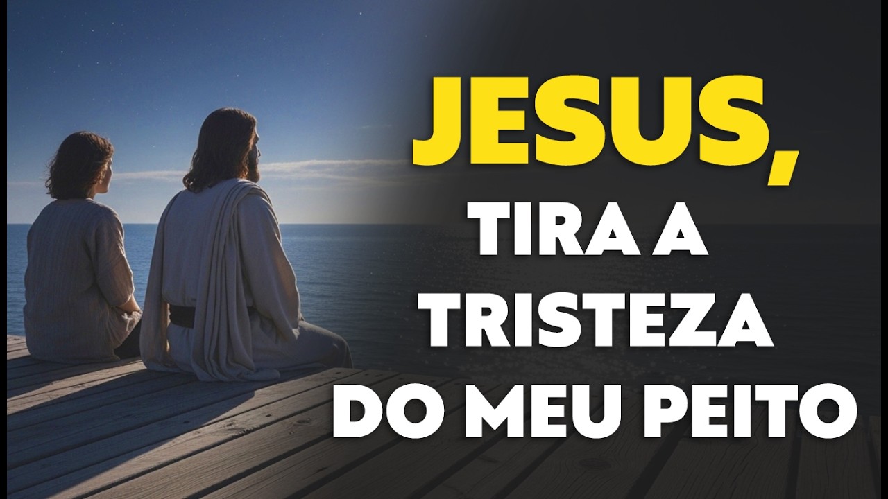 JESUS, tira a TRISTEZA do meu peito. Me dá UM NOVO CORAÇÃO e NOVAS ALEGRIAS.
