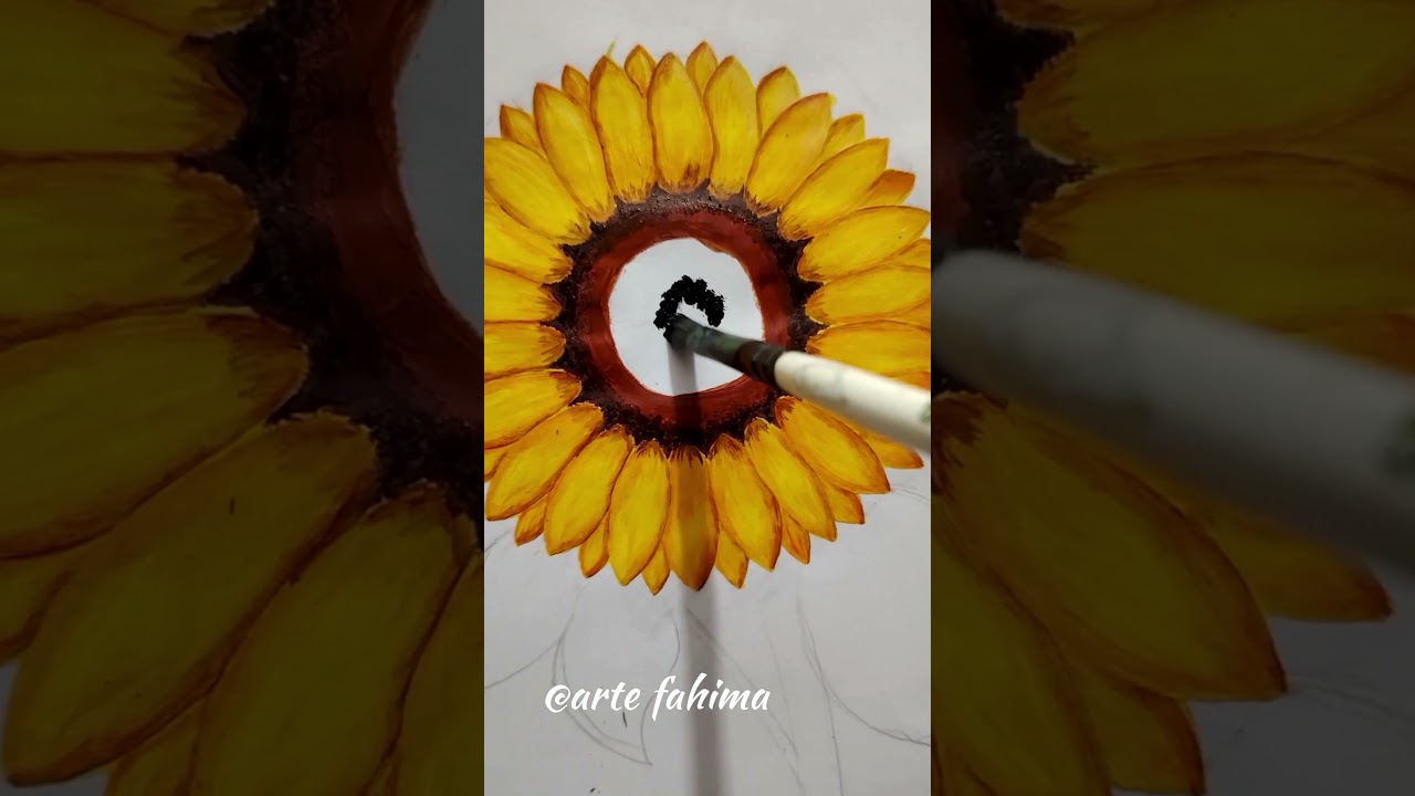 Let's paint a sunflower 🌻