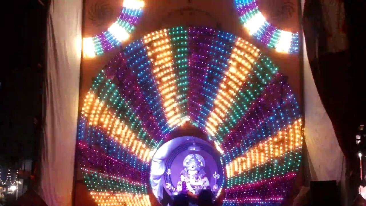 Pune ganesh festival lighting decoration