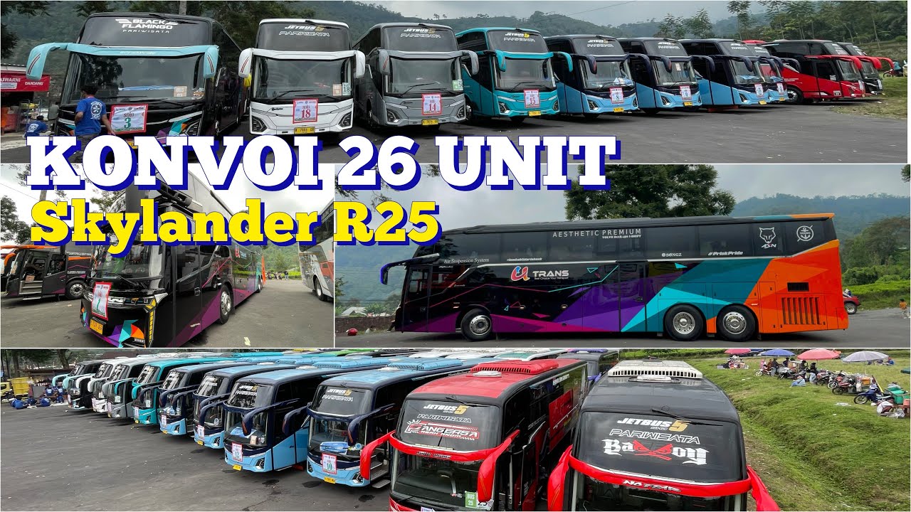 PERDANA R25 ‼️Konvoi 26 unit bus pariwisata