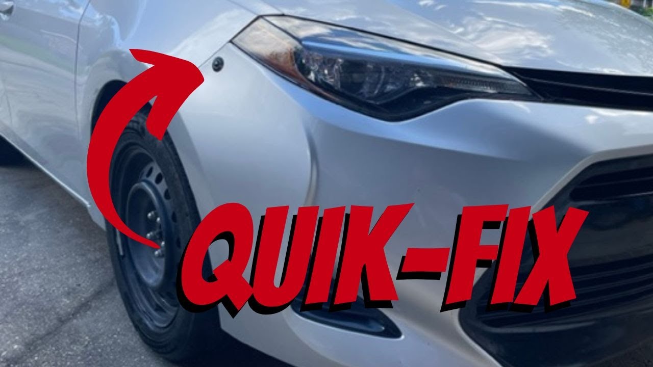 Temporarily Fix Bumper with Quik-Latches