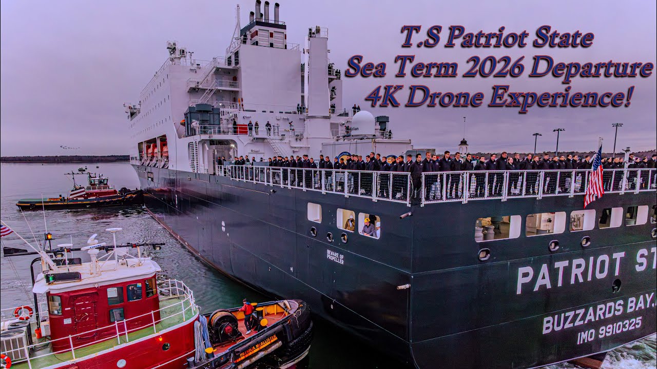 T.S Patriot State Departs Sea Term 2026 - 4K Drone Cinematic Experience!