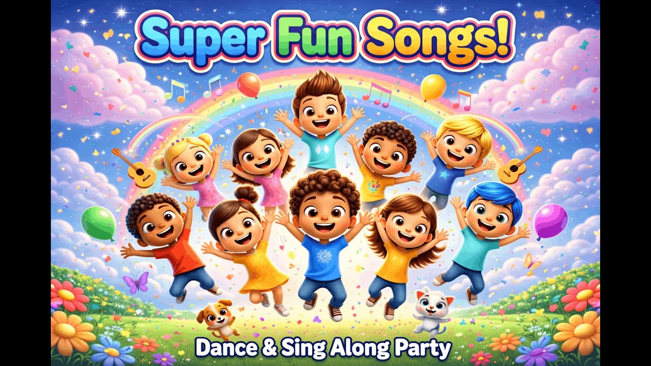 Best Kids Songs 2026! Super Fun Nursery Rhymes & Dance Party 🎶✨