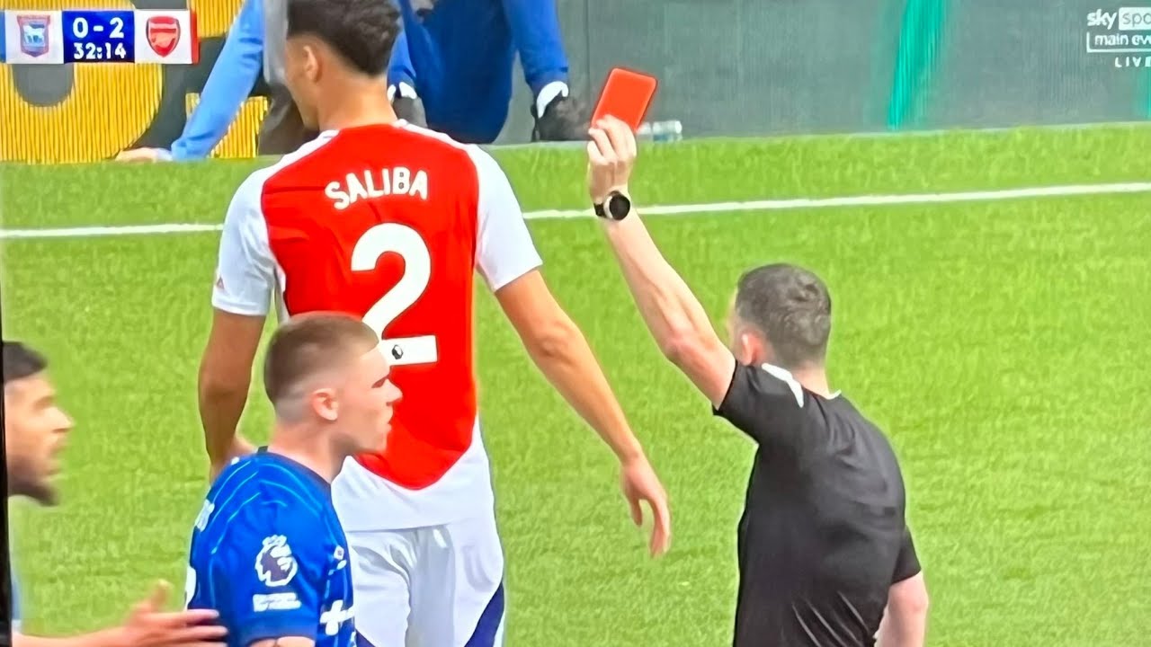 Leif Davis Red Card, Ipwich Town vs Arsenal 0-2 Highlights || Premier League 2024-25
