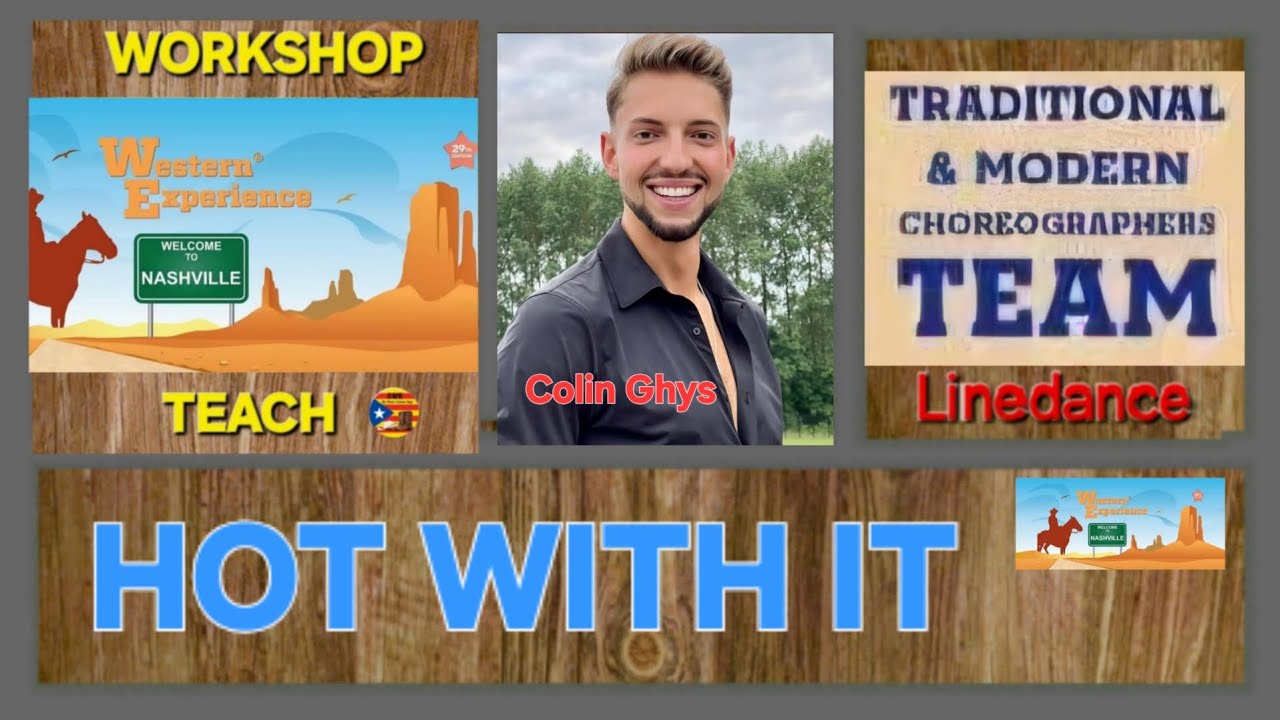 HOT WITH IT 🤠 Modern Linedance (Workshop Teach) by Colin Ghys / Western Experience 26 #dance #event 