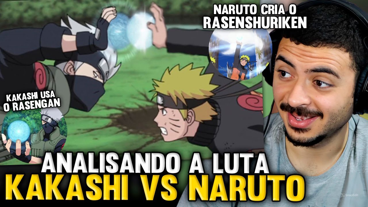 KAMUZ REAGE: NARUTO USA O RASENSHURIKEN CONTRA O KAKASHI | NARUTO SHIPPUDEN DUBLADO