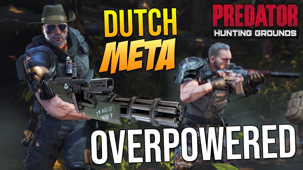 Predator Hunting Grounds DUTCH + MINIGUN is OVERPOWERED! 