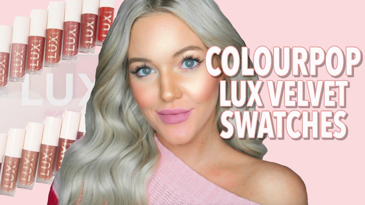 COLOURPOP LUX VELVET LIQUID LIPSTICKS SWATCHES