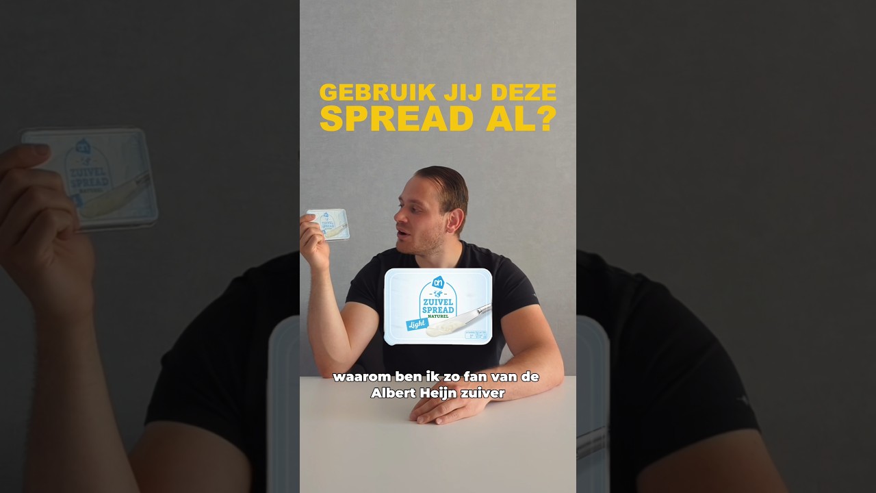 #Zuivelspread #AlbertHeijn #Eiwitten #Eiwitrijk #MakkelijkEten #GezondEten #Voedingshack #FitnessNL