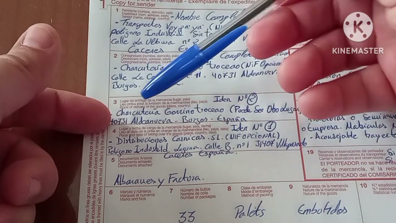 🚛📋CMR📋🚛Como Rellenar un CMR.