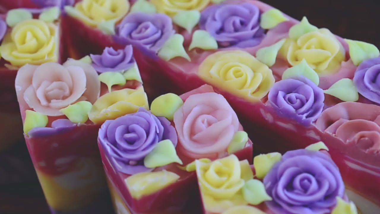 Rose Garden 🌹 Cold Process Soap Making