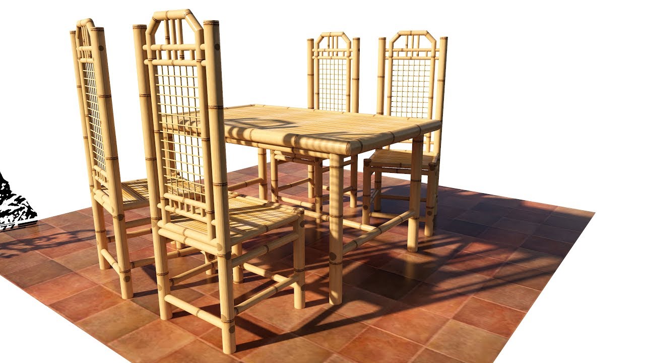 HAYdiy| Bamboo Dining Chair | How to design with sketchup