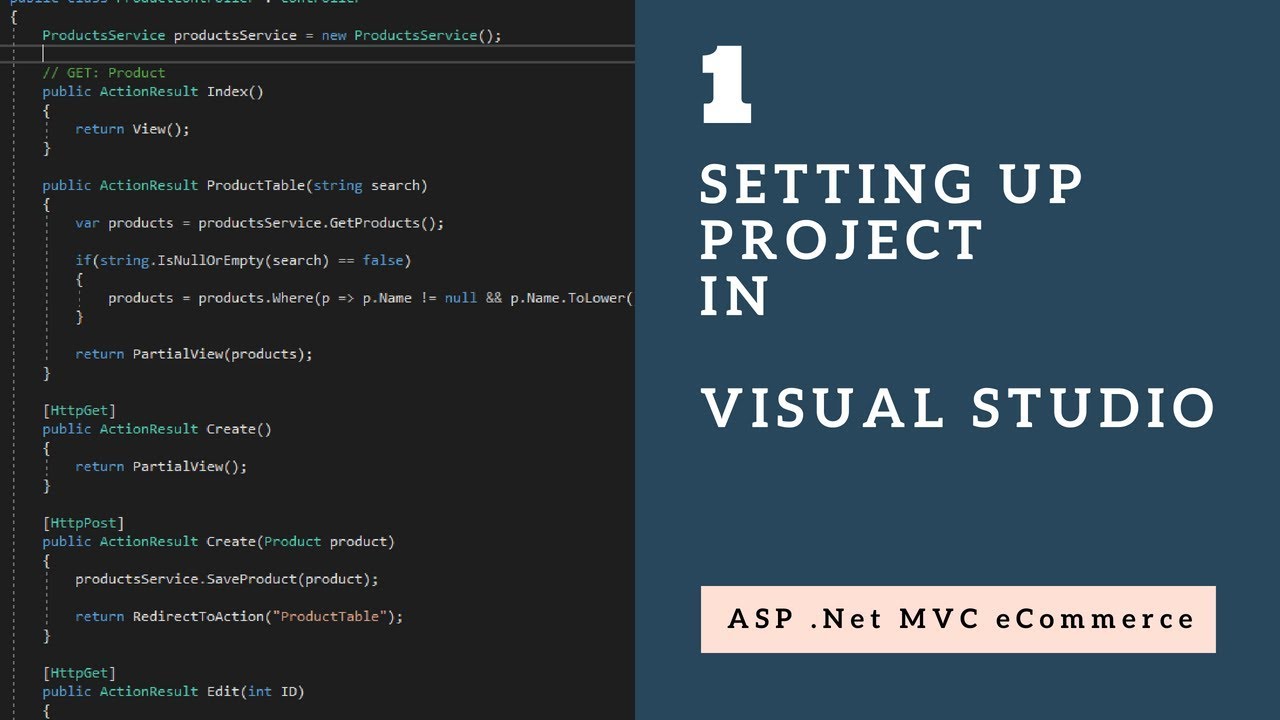 Setting Up Initial Project in Visual Studio with ASP .Net MVC - Session 1