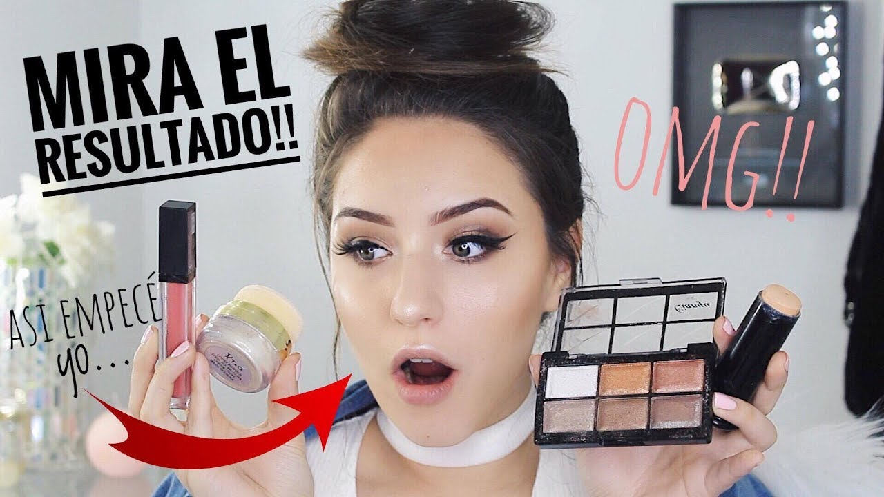 ME MAQUILLO CON PRODUCTOS DE ONCE ( ASI EMPECÉ YO ) | Melina Quiroga Makeup