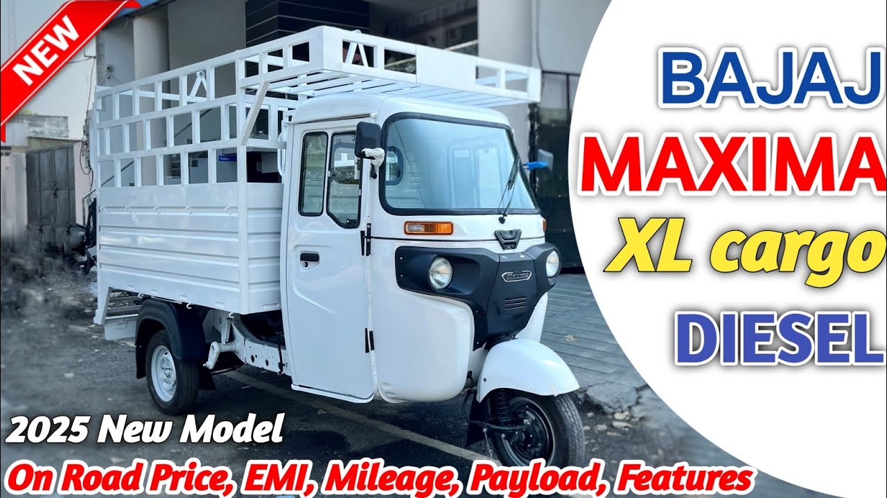 Bajaj Maxima XL Cargo Diesel Loading Auto 2025 || Price Mileage Payload Features Downpayment Emi 💥