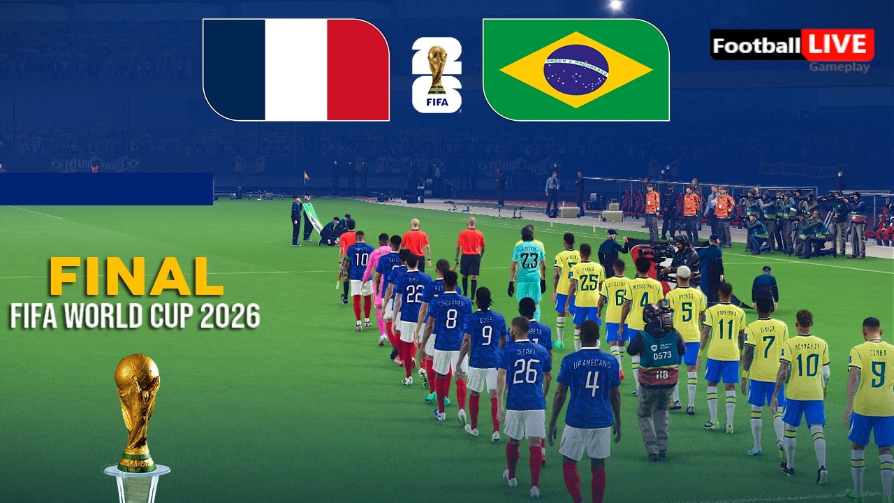 FRANCE vs BRAZIL - Final FIFA World Cup 2026 | Full Match All Goals | Simulation PES