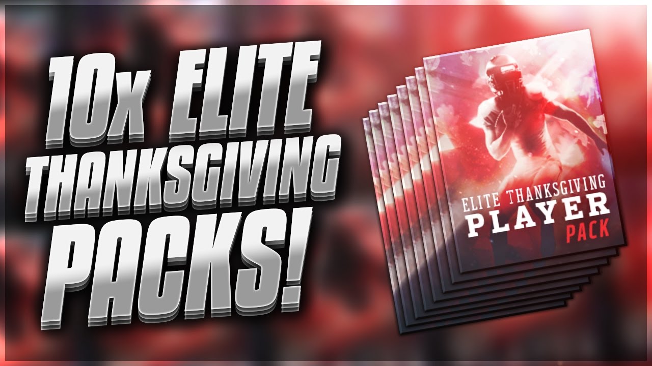 10x ELITE THANKSGIVING PACKS! Madden Mobile 17