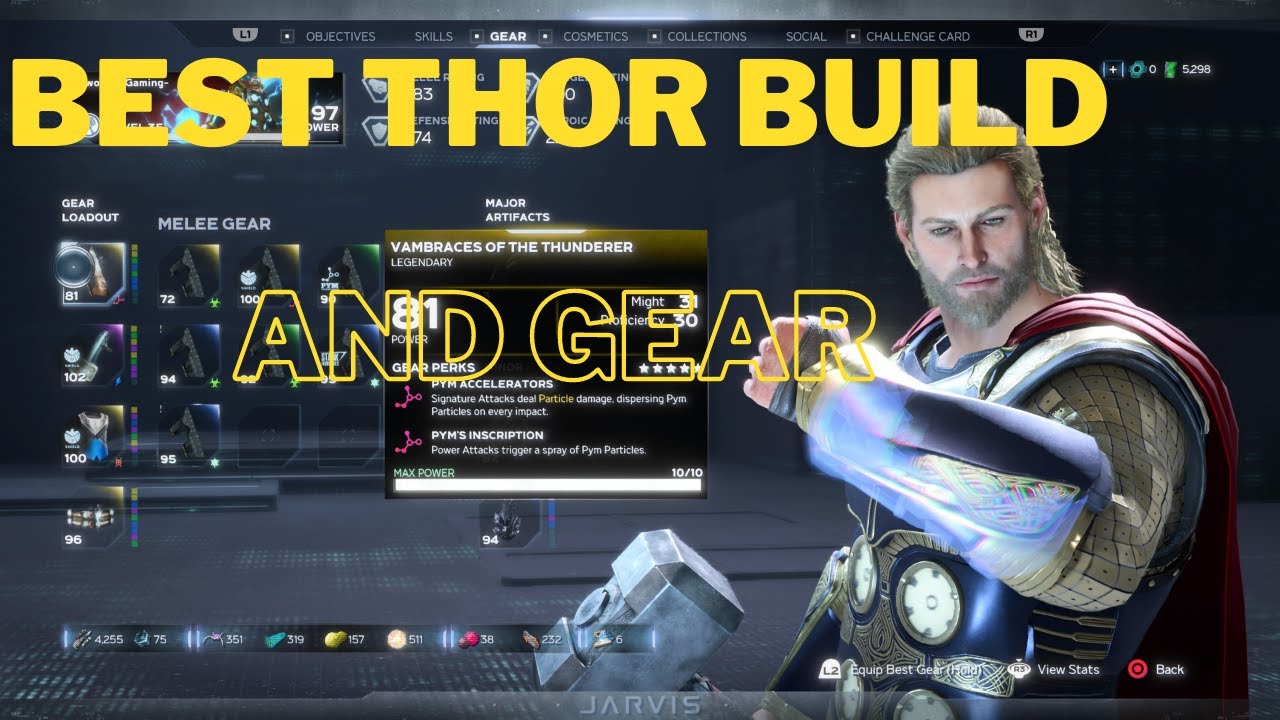 Avengers Game Best Thor Build And Gear