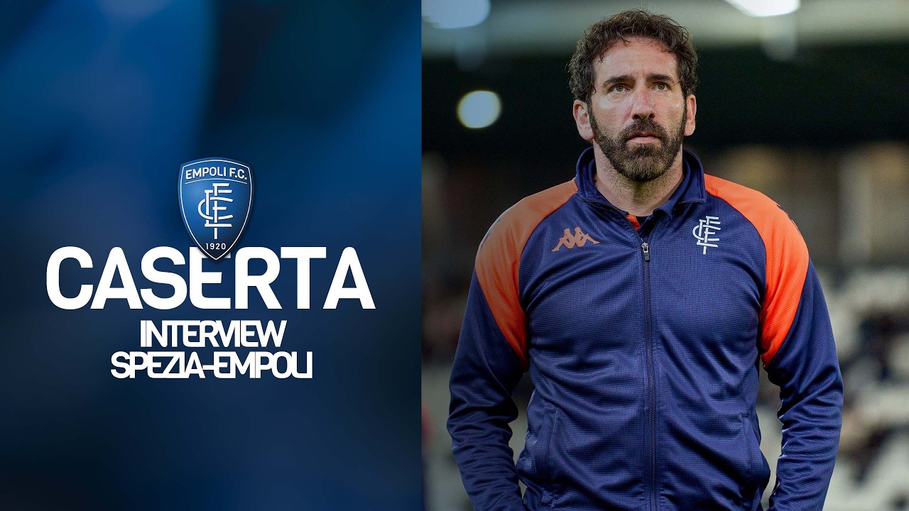 Le parole di mister Caserta al termine di Spezia-Empoli