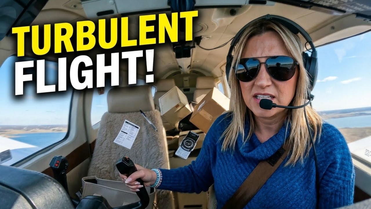 Full Flight And Turbulence In My 45 Year Old Airplane!