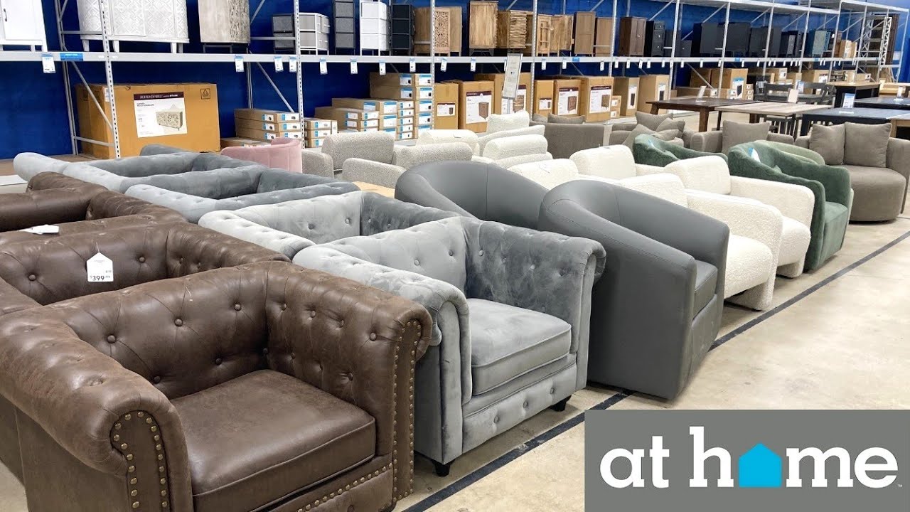 AT HOME FURNITURE ARMCHAIRS SOFAS DINING KITCHEN TABLES SHOP WITH ME SHOPPING STORE WALK THROUGH