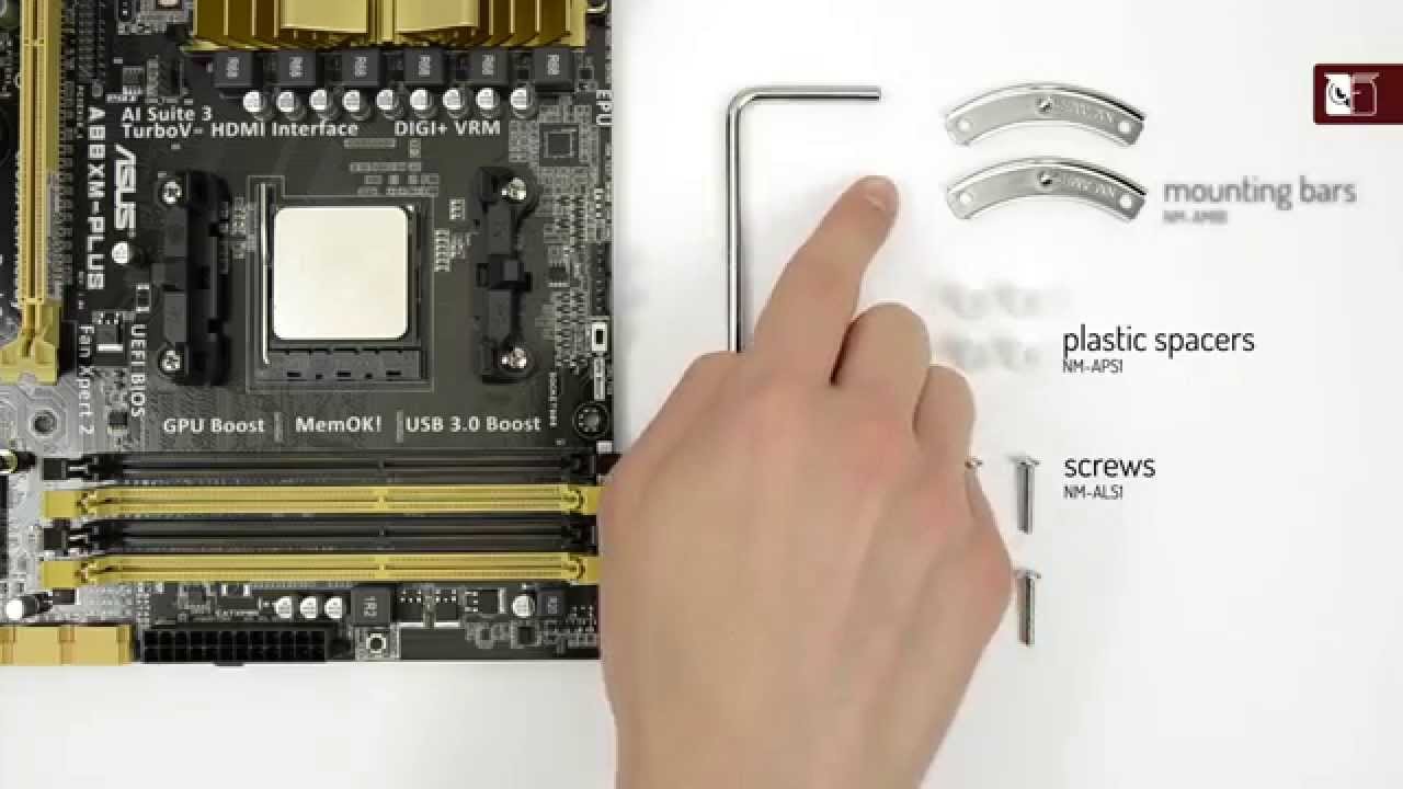 Noctua SecuFirm2&trade; AMD AM2/AM3/FM1/FM2 installation (NM-AMB1)