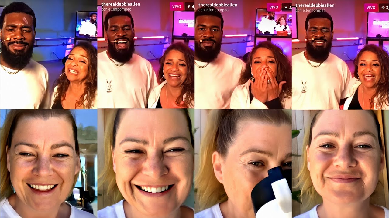 Ellen Pompeo with Debbie Allen live on Instagram {13.06.20} 🌻