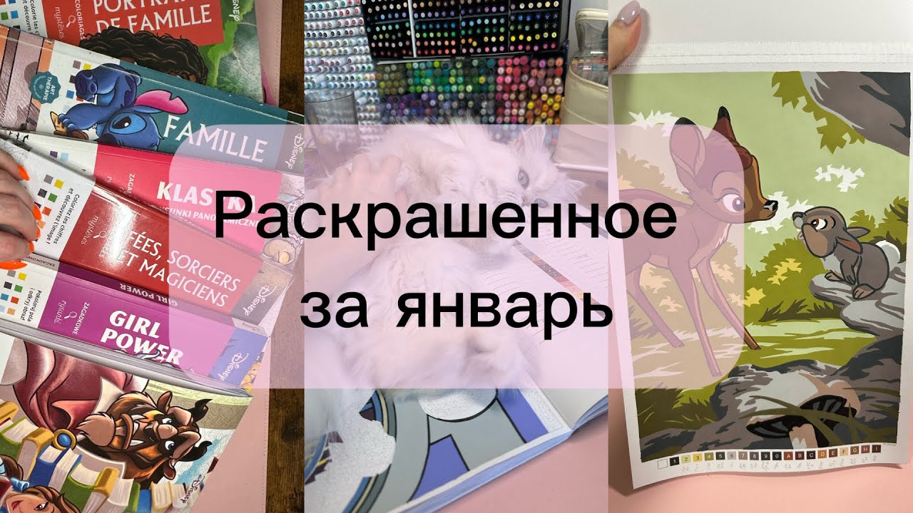 Раскрашенные картинки в hachette за январь